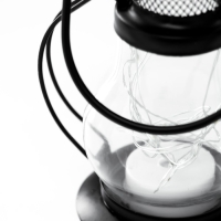 Ночник "Лампа" LED 1хCR2032 черный 10х7х13см RISALUX Ночник "Лампа" LED 1хCR2032 черный 10х7х13см RISALUX