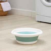 Таз складной &laquo;Флекс&raquo;, 5.5 л, 32.5&times;33&times;4.5 см, цвет морская волна