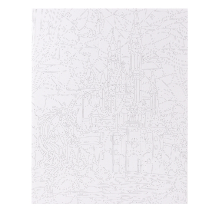 Картина по номерам на холсте с подрамником &laquo;Замок с единорогом&raquo;, 40 х 50 см