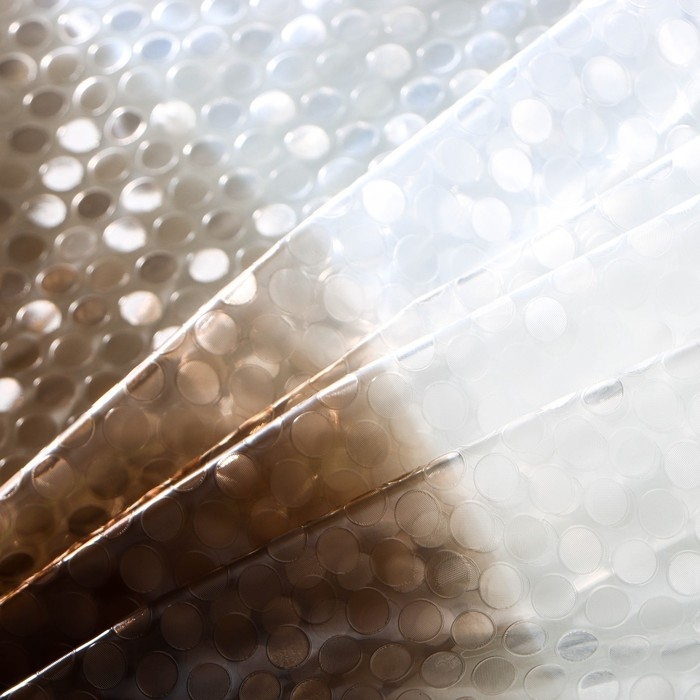 Штора для ванной Доляна &laquo;Диско 3D&raquo;, 180&times;180 см, EVA, цвет коричневый