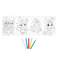 Подарочный набор &laquo;Самая красивая&raquo;, кукла, раскраска, маникюр