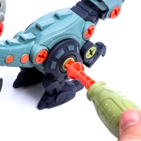 Конструктор винтовой &laquo;Мир динозавров&raquo;, набор 2 штуки, с отвёрткой