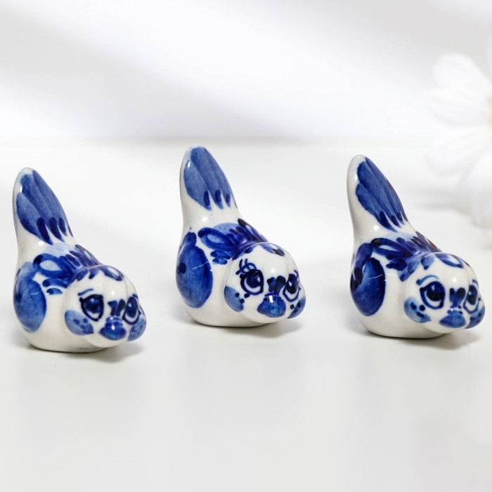 Сувенир &laquo;Синичка&raquo;, малая, 4 см, гжель