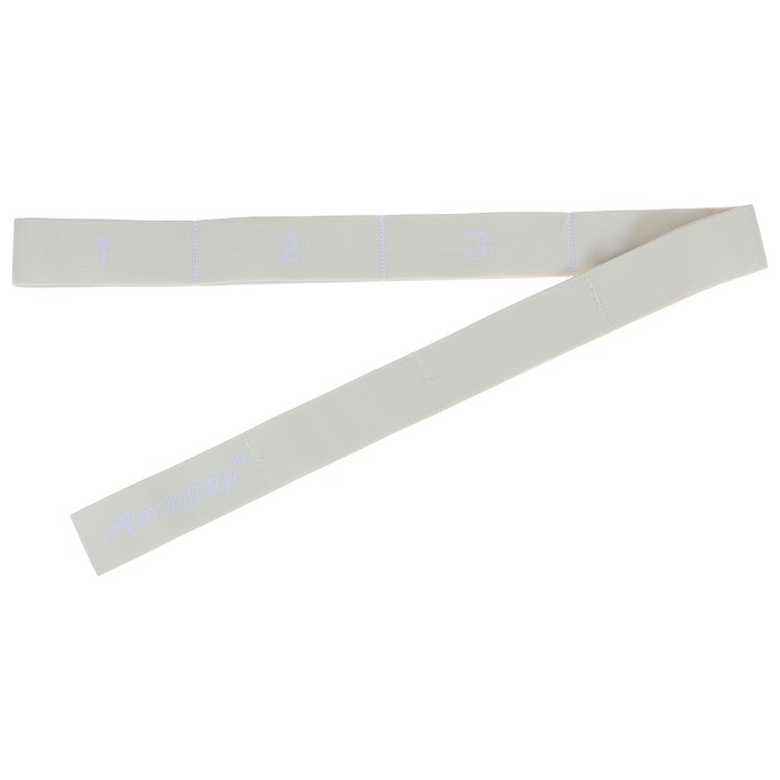 Эспандер-лента ONLYTOP, эластичная, с захватами, 90х4 см, цвет бежевый Эспандер-лента ONLYTOP, эластичная, с захватами, 90х4 см, цвет бежевый