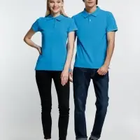 Рубашка поло женская Virma Premium Lady, бирюзовая, размер 3XL