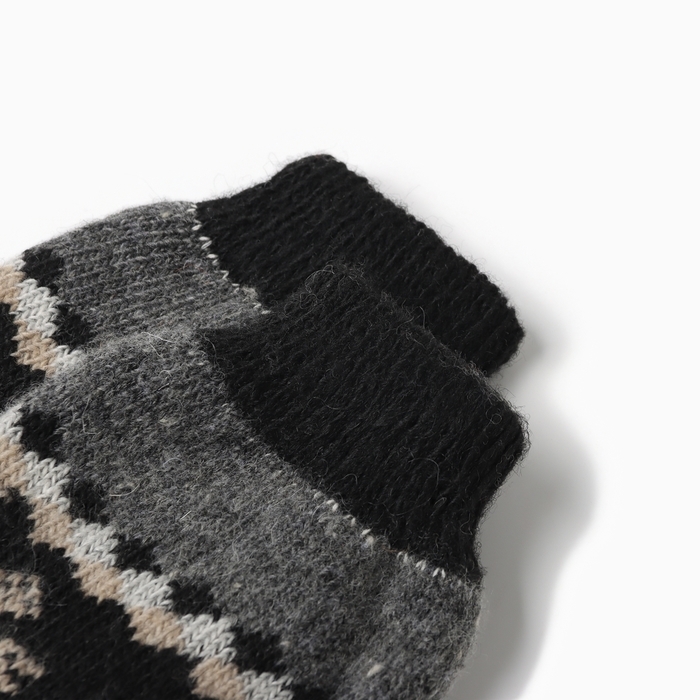 Носки мужские шерстяные &laquo;Орнамент&raquo;, цвет лён, размер 29