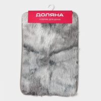 Коврик Доляна «Пушистик», 40×60 см, цвет серый Коврик Доляна «Пушистик», 40×60 см, цвет серый