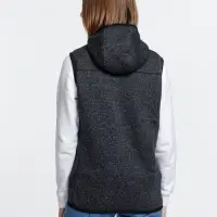 Жилет с капюшоном унисекс Gotland, черный, размер L