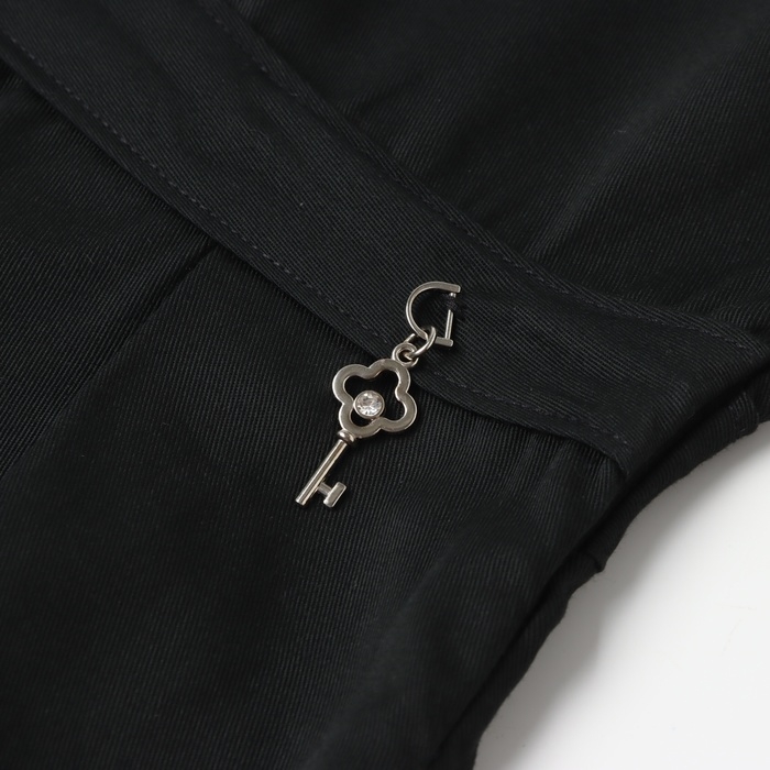 Школьный сарафан для девочки, цвет чёрный, рост 152 см