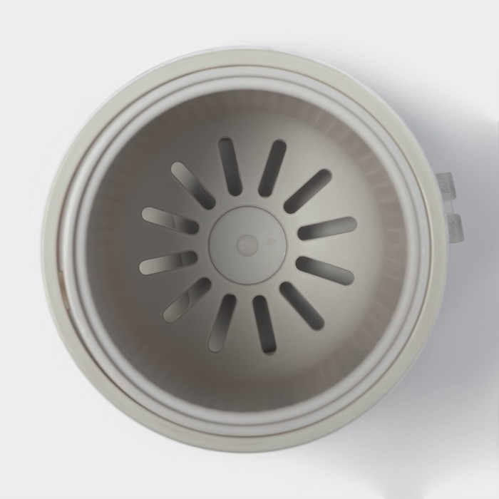 Ёршик для унитаза SAVANNA, настенный, силиконовый с емкостью для моющего средства, 10.5&times;10.5&times;41 см, белый