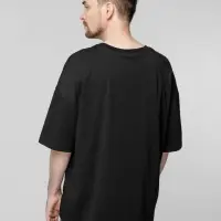 Футболка унисекс оверсайз Crosstown, черная, размер M