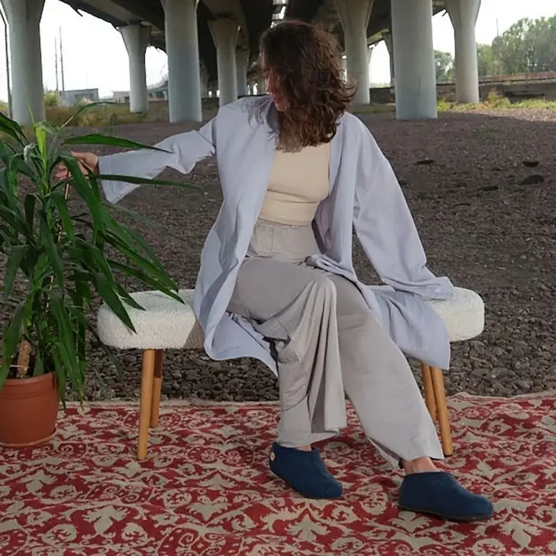 Домашние валенки Cant, темно-синие (индиго), размер 35