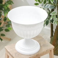 Кашпо уличное &laquo;Ангара&raquo;, 12 л, цвет белый