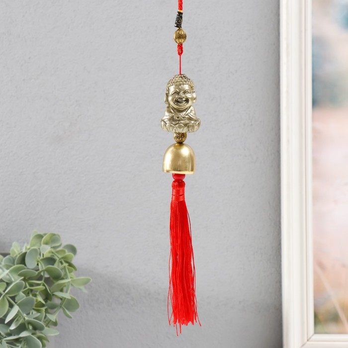 Колокольчик металл Колокольчик металл "Будда" 1 колокол 30х3,5х3,5 см