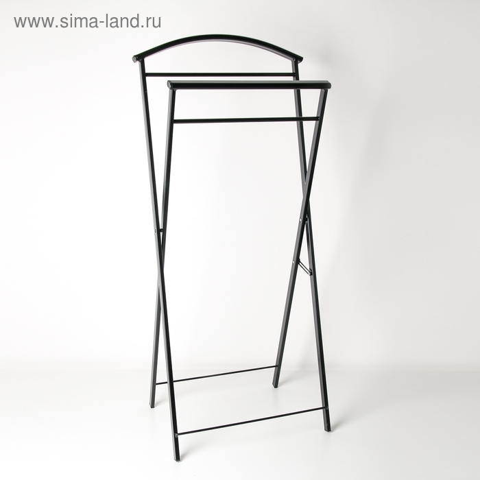 Вешалка костюмная &laquo;Контур&raquo;, 44&times;31&times;98 см, цвет чёрный