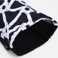 Мешок для обуви на шнурке, цвет белый/чёрный Мешок для обуви на шнурке, цвет белый/чёрный