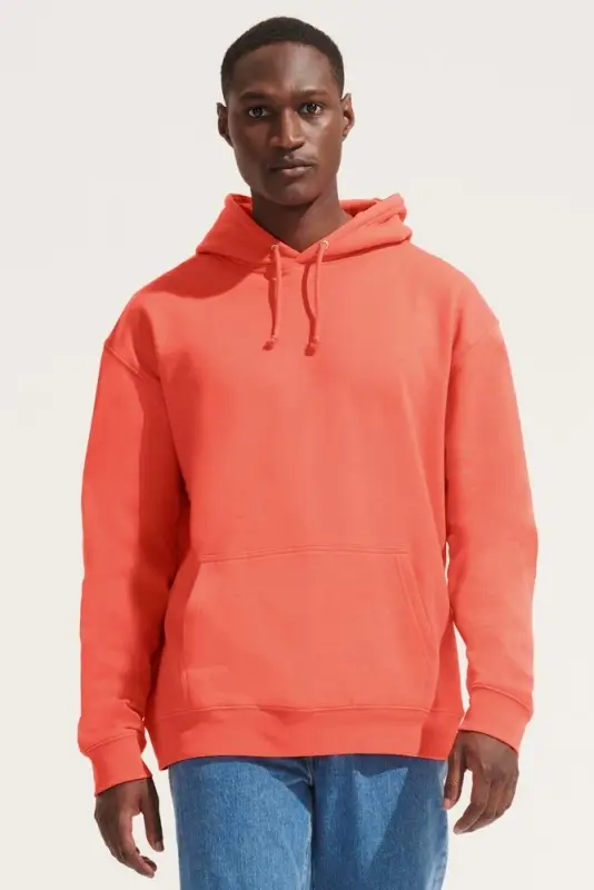 Худи унисекс Condor, оранжевое (коралловое), размер XS