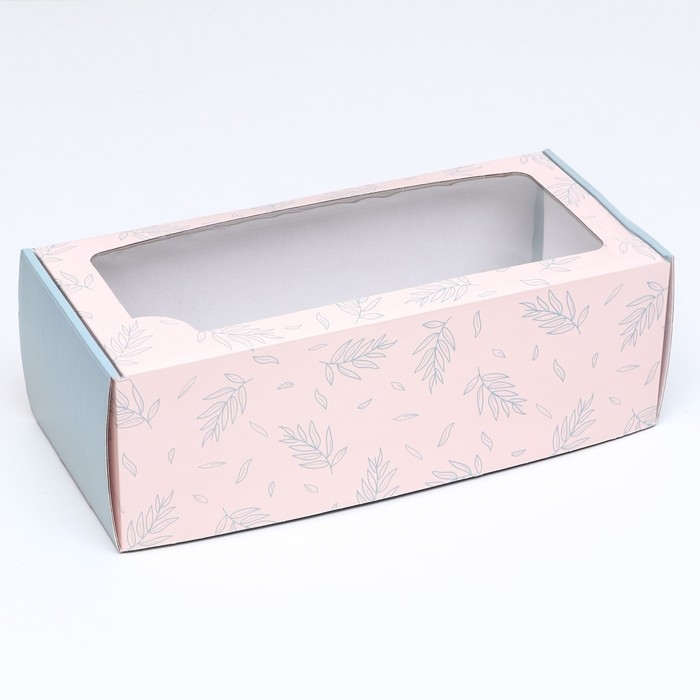 Коробка самосборная, с окном, Коробка самосборная, с окном, "Легкость" 16 х 35 х 12 см набор 5 шт