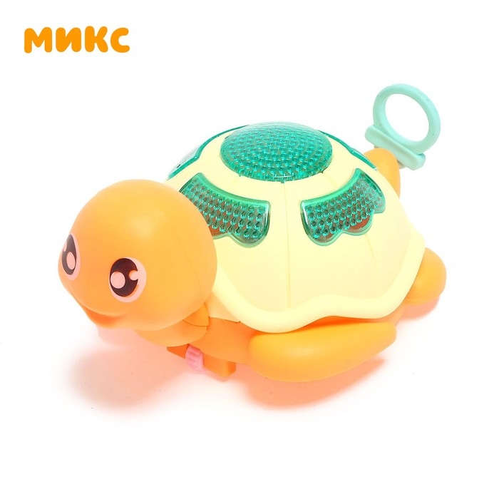 Игрушка заводная &laquo;Черепаха&raquo;, световые эффекты, цвета МИКС