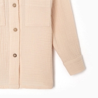 Костюм (рубашка и брюки) детский KAFTAN "Муслин", р.34 (122-128 см) молочный