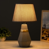 Настольная лампа "Айседора" E14 40Вт серый-золото 23х23х40 см RISALUX Настольная лампа "Айседора" E14 40Вт серый-золото 23х23х40 см RISALUX