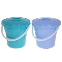 Ведро пищевое с крышкой &laquo;Евро&raquo;, 12 л, особопрочное, цвет МИКС