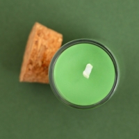 Новогодняя свеча в колбе &laquo;Новый год: Еловые шишки&raquo;