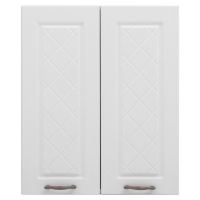 Шкаф навесной ШВ 600 Прованс, 600х300х720, МДФ, Белый/Белый