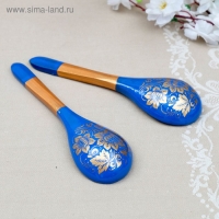 Ложка &laquo;Золотая кудрина&raquo;, салатная, 6&times;21 МИКС