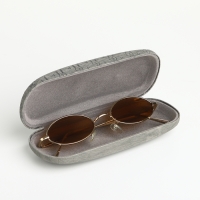 Футляр для очков на хлопушке «Выбражулька», длина 16 см, цвет серый Футляр для очков на хлопушке «Выбражулька», длина 16 см, цвет серый