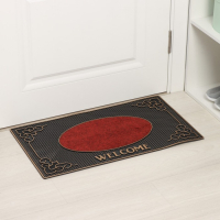 Коврик придверный резиновый Доляна Welcome, 40&times;70 см, цвет МИКС