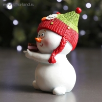 Фигура "Снеговик-сова" 8х8х12см