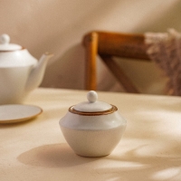 Сахарница фарфоровая SL Home «Волна в камне», 300 мл, 9,5×10,5 см, цвет белый Сахарница фарфоровая SL Home «Волна в камне», 300 мл, 9,5×10,5 см, цвет белый