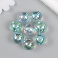 Бусины для творчества пластик "Шарик. Мыльный пузырь" d=1,6 см набор 8 шт Бусины для творчества пластик "Шарик. Мыльный пузырь" d=1,6 см набор 8 шт
