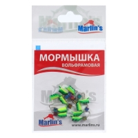 Мормышка вольфрам Marlin's Гвоздекубик, 3 мм, 0.95 г, зеленый, желтый + бензин, 10 шт Мормышка вольфрам Marlin's Гвоздекубик, 3 мм, 0.95 г, зеленый, желтый + бензин, 10 шт