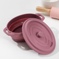 Кокотница - форма для запекания складная Доляна &laquo;Юзи&raquo;, силикон, 16,5&times;11&times;7,5 см, цвет МИКС