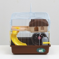 Клетка для грызунов "Пижон", укомплектованная, 27 х 21 х 26 см, коричневая Клетка для грызунов "Пижон", укомплектованная, 27 х 21 х 26 см, коричневая