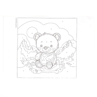 Картина по номерам &laquo;Медвежонок&raquo;, 20 &times; 20, на холсте, с подрамником