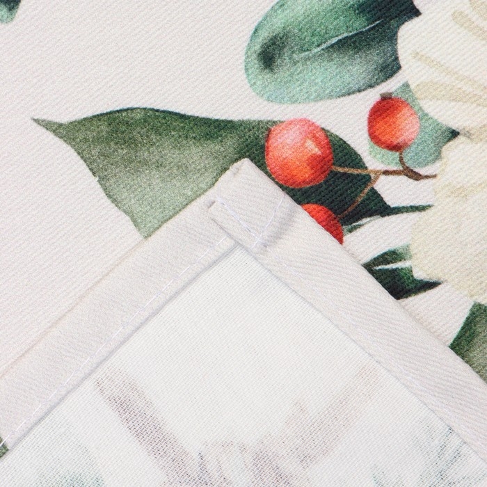 Полотенце Этель Полотенце Этель "Пуансетия" 40х73 см, 100% хлопок, саржа 190 г/м2