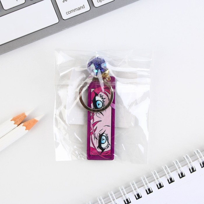 Брелок для ключей акриловый, пластина &laquo;Аниме&raquo;, 8 х 2 см