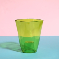 Горшок для орхидей, 1,5 л, 13 × 17 см, пластик, прозрачно-зелёный Горшок для орхидей, 1,5 л, 13 × 17 см, пластик, прозрачно-зелёный