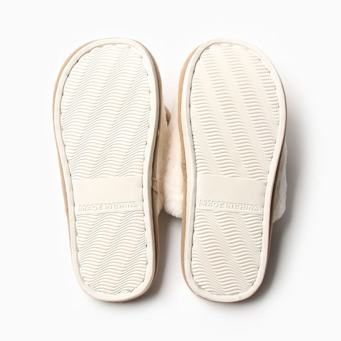 Тапочки женские размер 36-37, цвет бежевый Тапочки женские размер 36-37, цвет бежевый