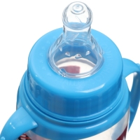 Подарочный детский набор &laquo;Джентльмен&raquo;: бутылочки для кормления 150 и 250 мл, прямые, от 0 мес., цвет голубой