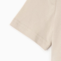 Футболка детская укороченная KAFTAN "Сердечки", р. 28 (86-92 см), бежевый Футболка детская укороченная KAFTAN "Сердечки", р. 28 (86-92 см), бежевый