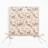 Сидушка на стул Доляна Forest dwellers 42х42 см, 100% хлопок, рогожка 164 г/м2 Сидушка на стул Доляна Forest dwellers 42х42 см, 100% хлопок, рогожка 164 г/м2