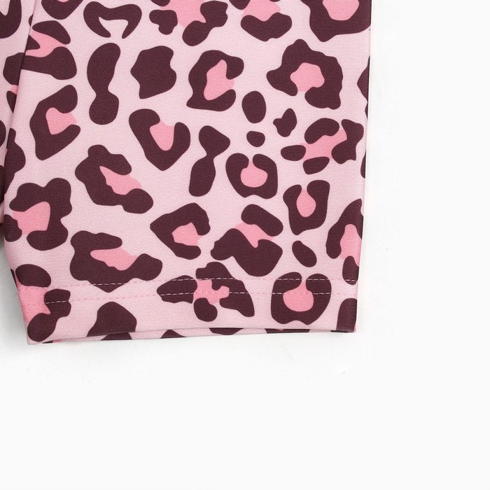 Купальник детский (лонгслив, шортики и панамка) Крошка Я "Лео", рост 80-86 см, цвет розовый