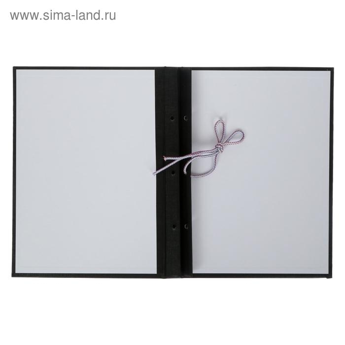 Папка Папка "Выпускная квалификационная работа на степень бакалавра" бумвинил, гребешки/сутаж, без бумаги, цвет чёрный, (вместимость до 300 листов)