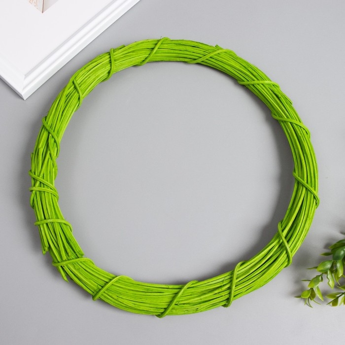 Кольцо ротанг для изготовления ловца снов Кольцо ротанг для изготовления ловца снов "Зелёный" d=30 см