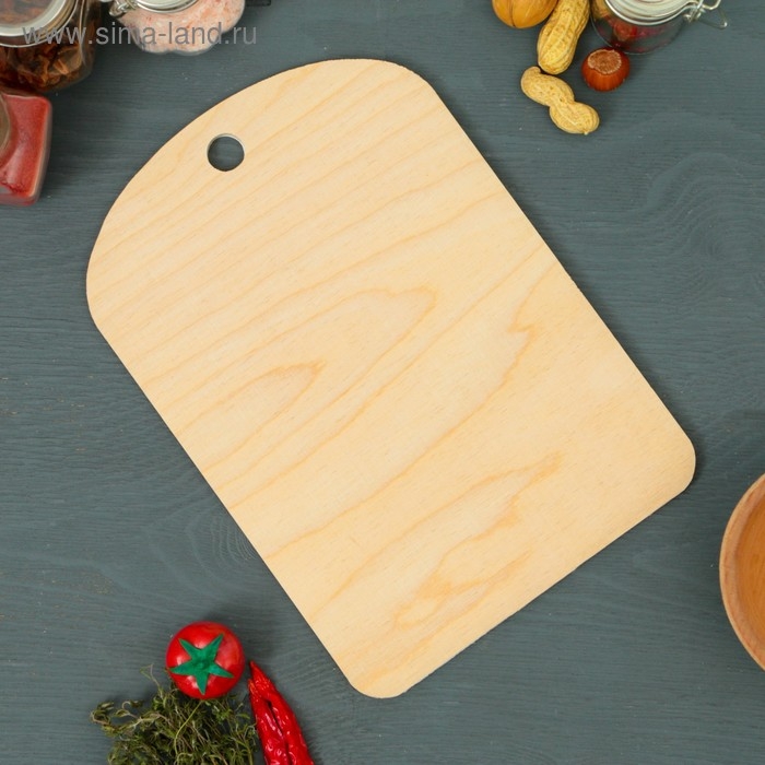 Доска разделочная большая &laquo;8 Марта №4&raquo;, 19,5&times;27,5 см