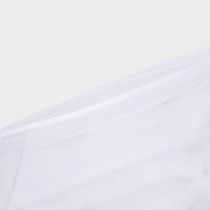 Косметичка с застежкой зип-лок, цвет прозрачный Косметичка с застежкой зип-лок, цвет прозрачный